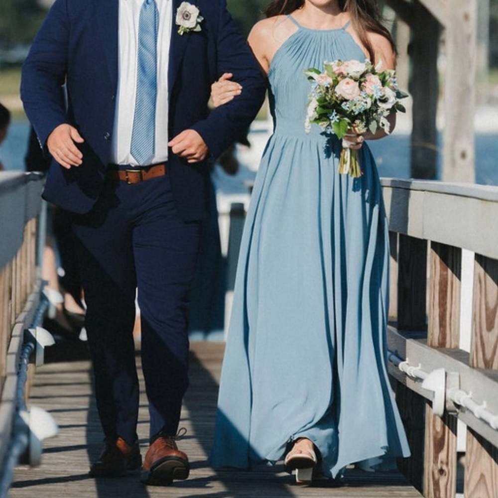 Light Blue Bridesmaid Dress